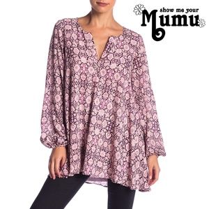 NWT SHOW ME YOUR MUMU Jamie Bishop Sleeve Tunic